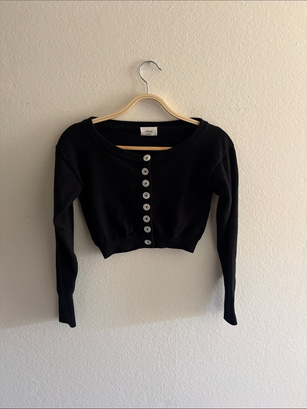 Aritzia Wilfred Cropped Wool Sweater